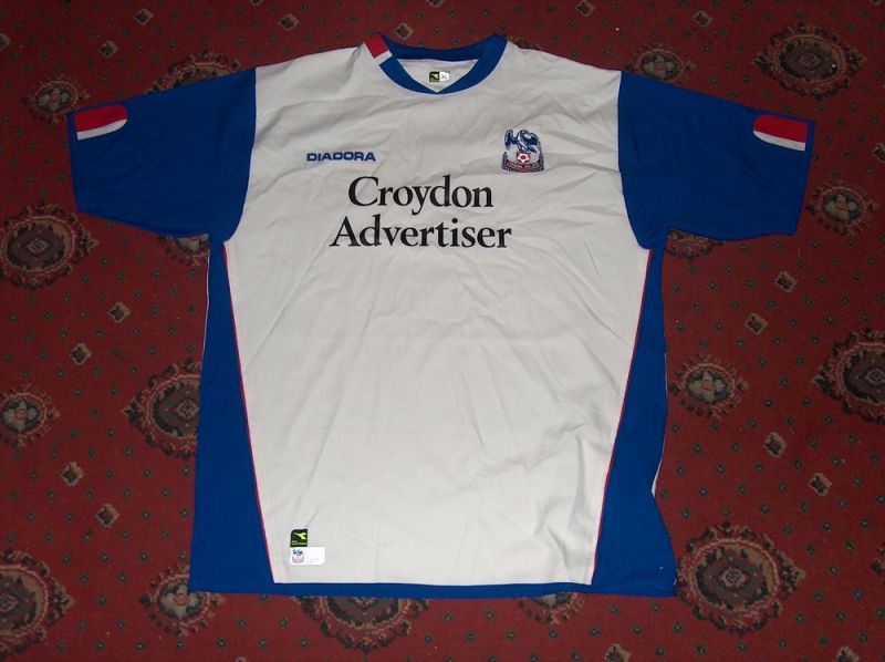 maillot équipe de crystal palace fc exterieur 2004-2005 rétro