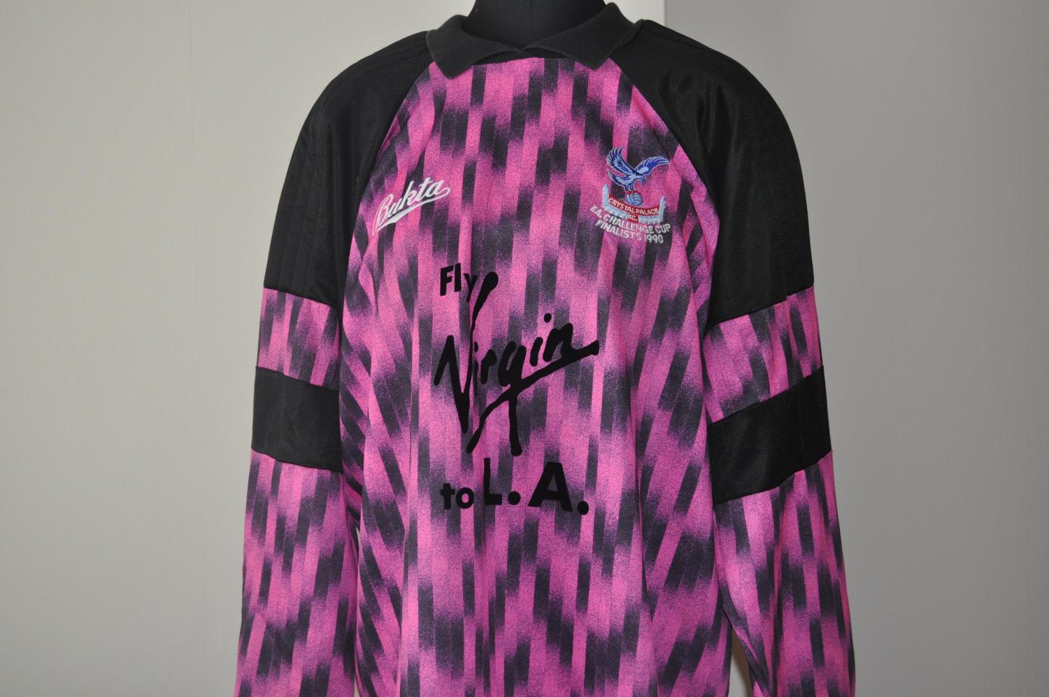maillot équipe de crystal palace fc gardien 1989-1990 pas cher