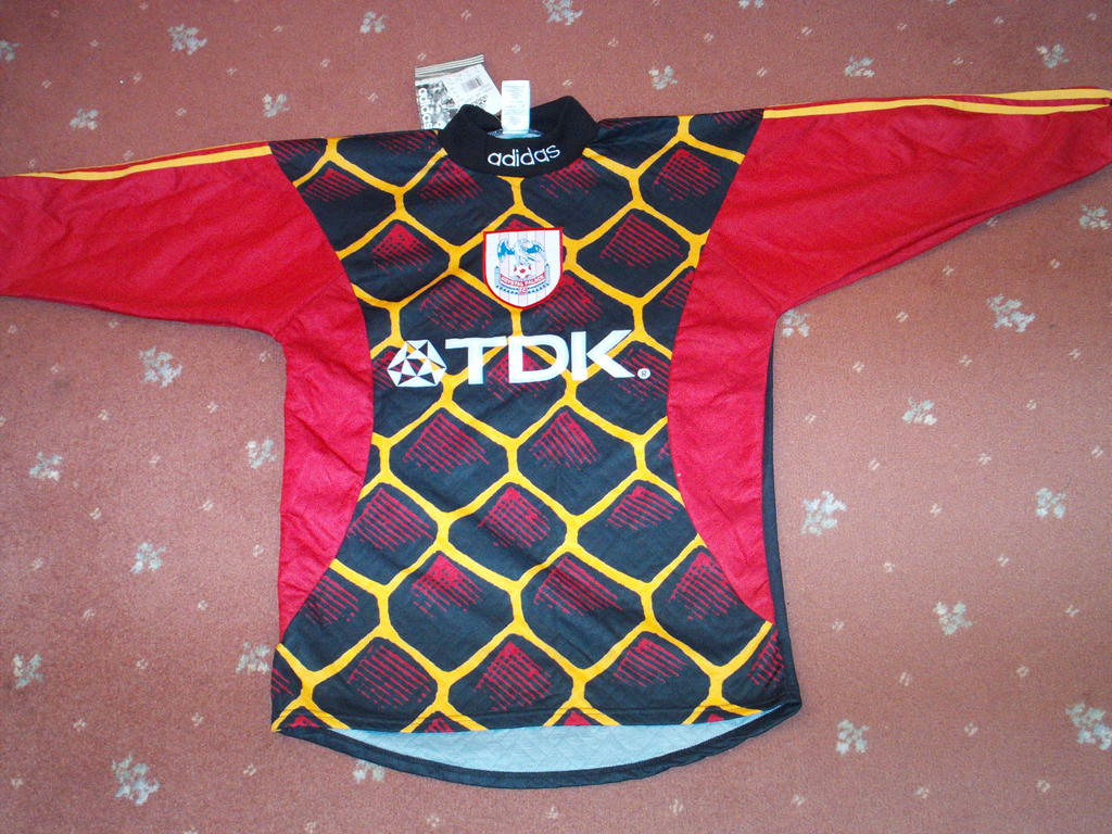 maillot équipe de crystal palace fc gardien 1997-1998 pas cher