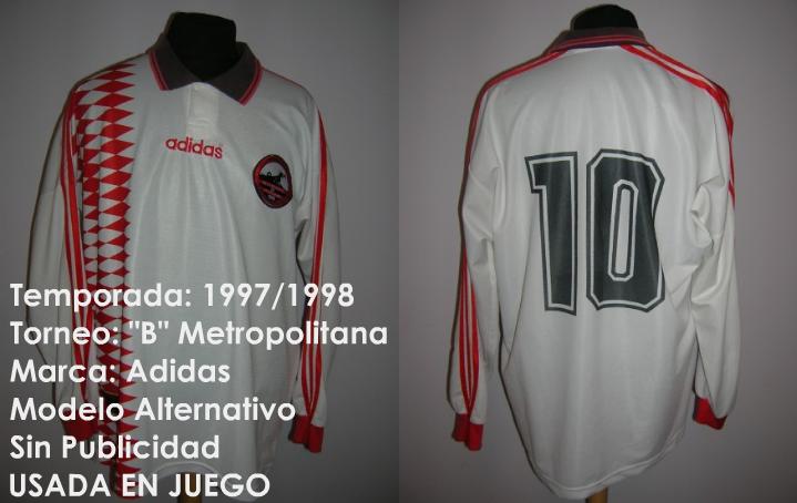 maillot équipe de defensores de belgrano exterieur 1997-1998 pas cher