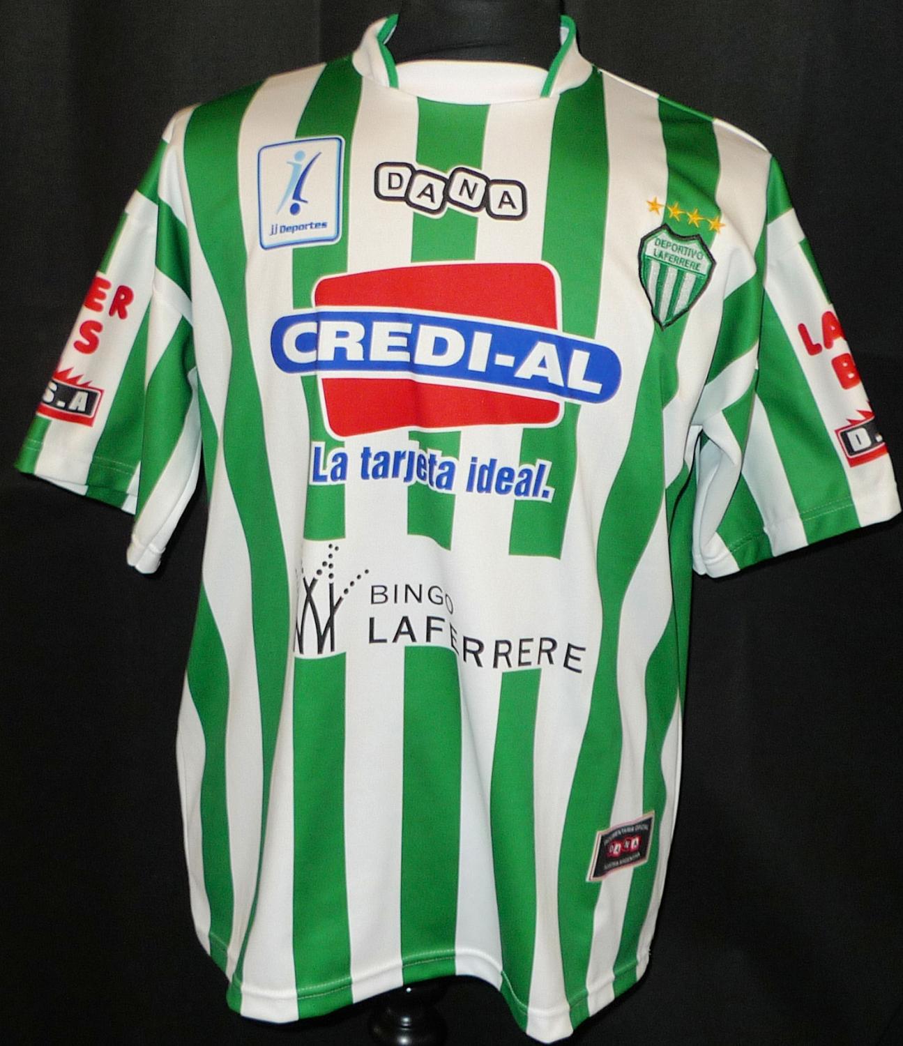 maillot équipe de deportivo laferrere domicile 2005-2006 rétro