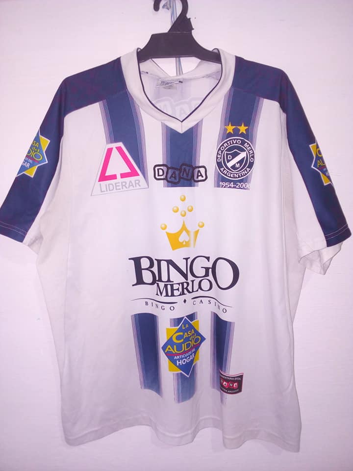 maillot équipe de deportivo merlo domicile 2005-2006 rétro