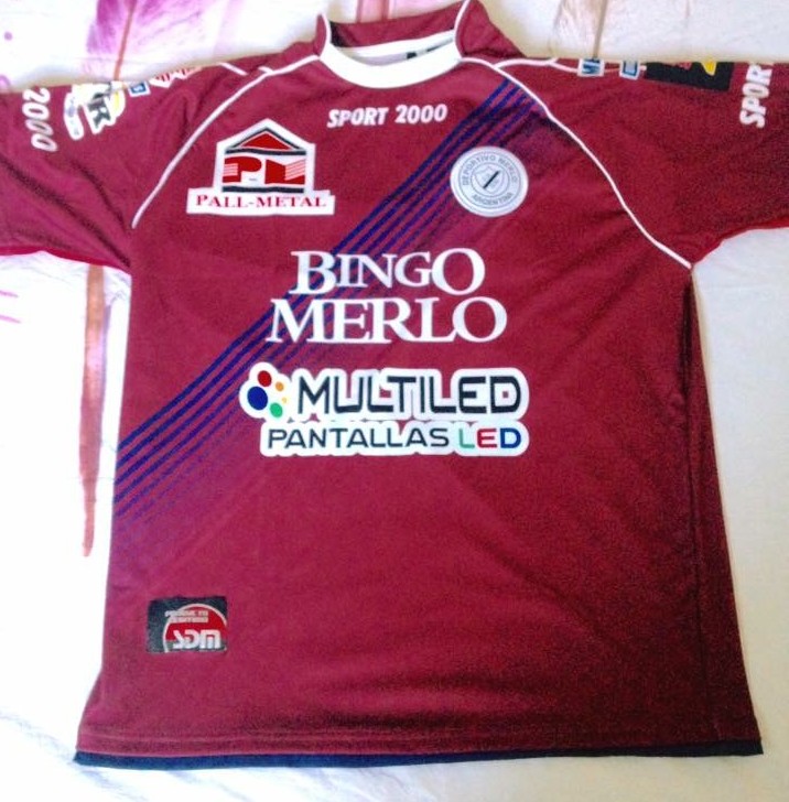 maillot équipe de deportivo merlo third 2014 rétro