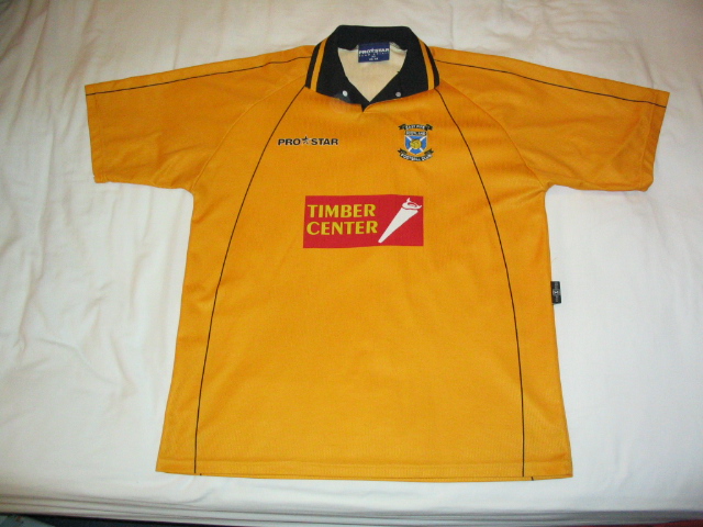 maillot équipe de east fife domicile 2001-2002 rétro