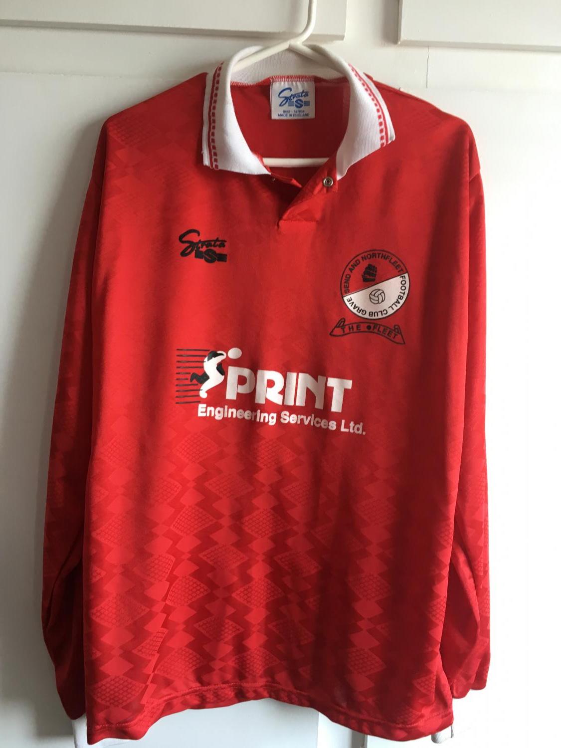 maillot équipe de ebbsfleet united domicile 1993-1994 rétro