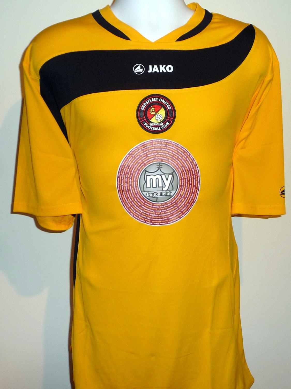 maillot équipe de ebbsfleet united exterieur 2012-2013 rétro