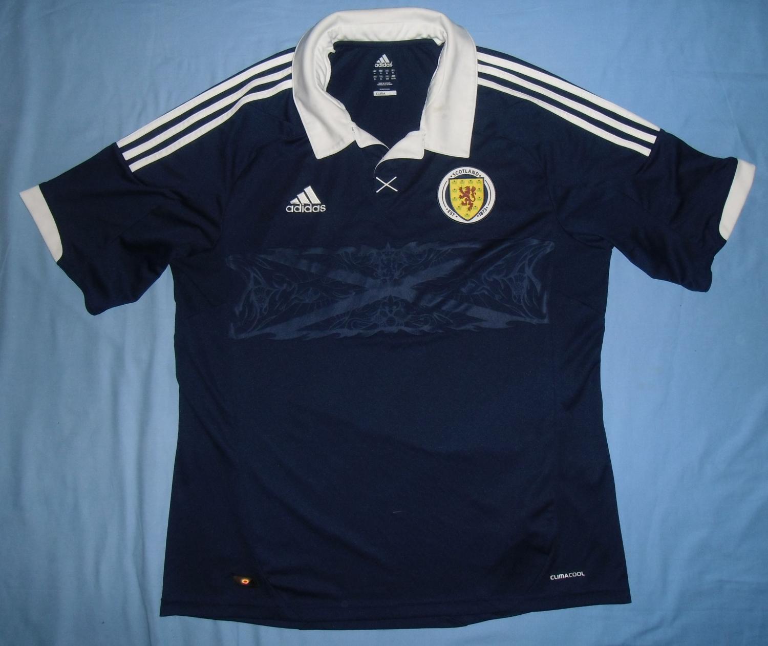 maillot équipe de écosse domicile 2012-2014 rétro