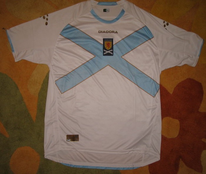 maillot équipe de écosse exterieur 2007-2008 rétro
