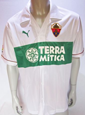 maillot équipe de elche cf domicile 2001-2002 pas cher