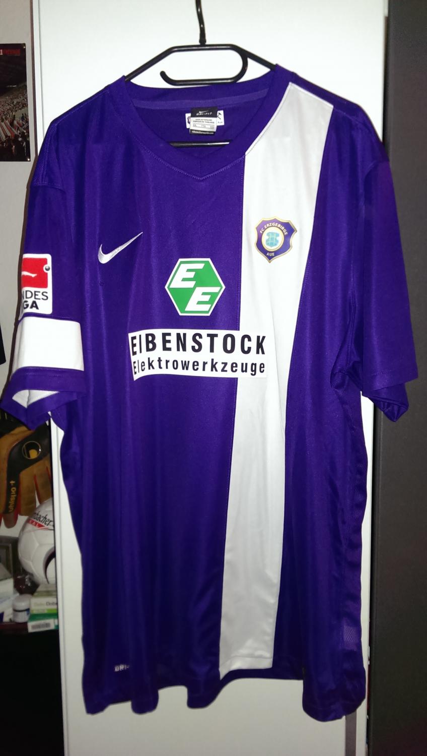 maillot équipe de erzgebirge aue domicile 2013-2014 rétro