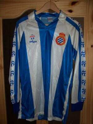 maillot équipe de espanyol barcelone domicile 1987-1989 rétro