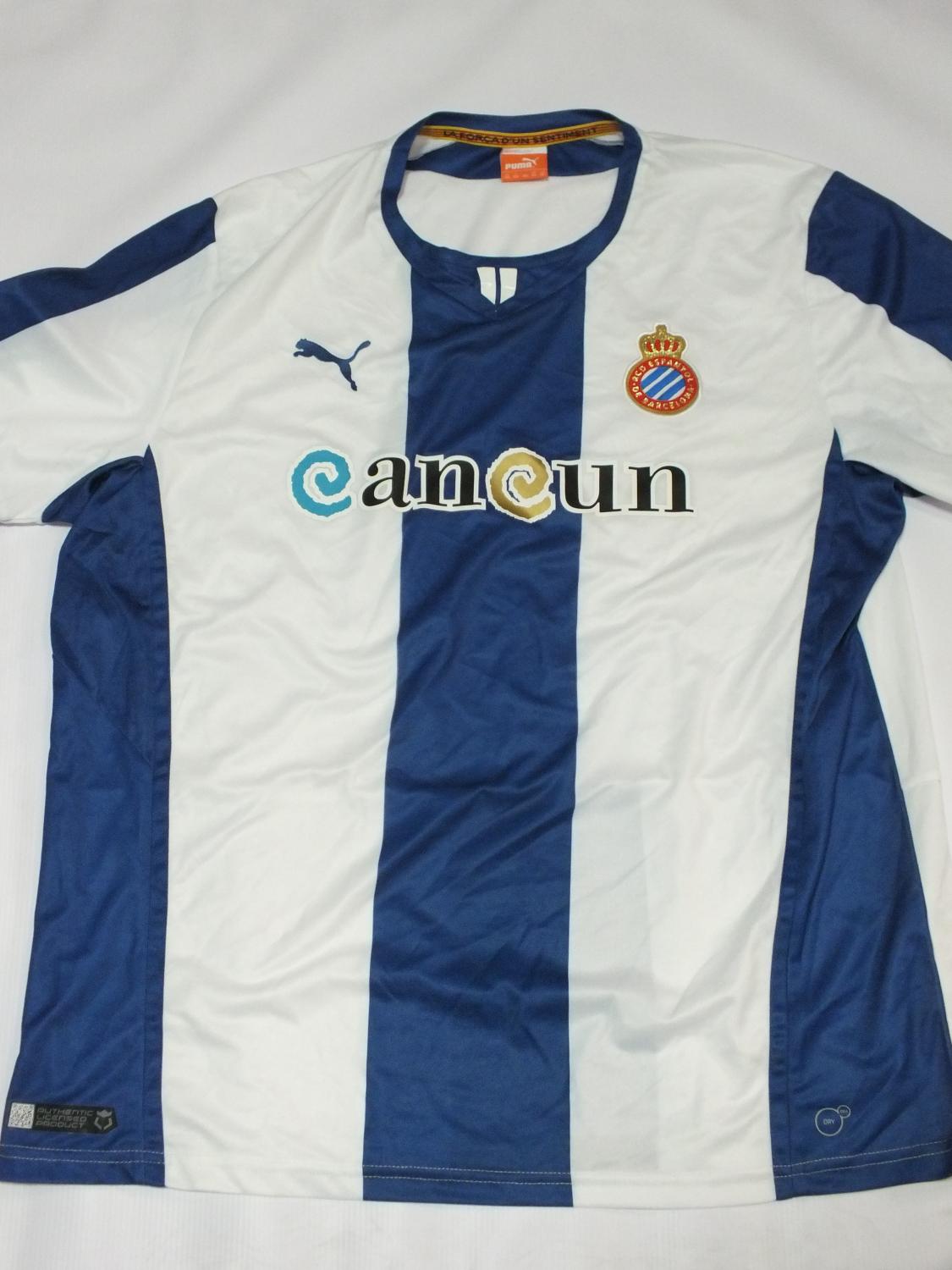 maillot équipe de espanyol barcelone domicile 2013-2014 rétro