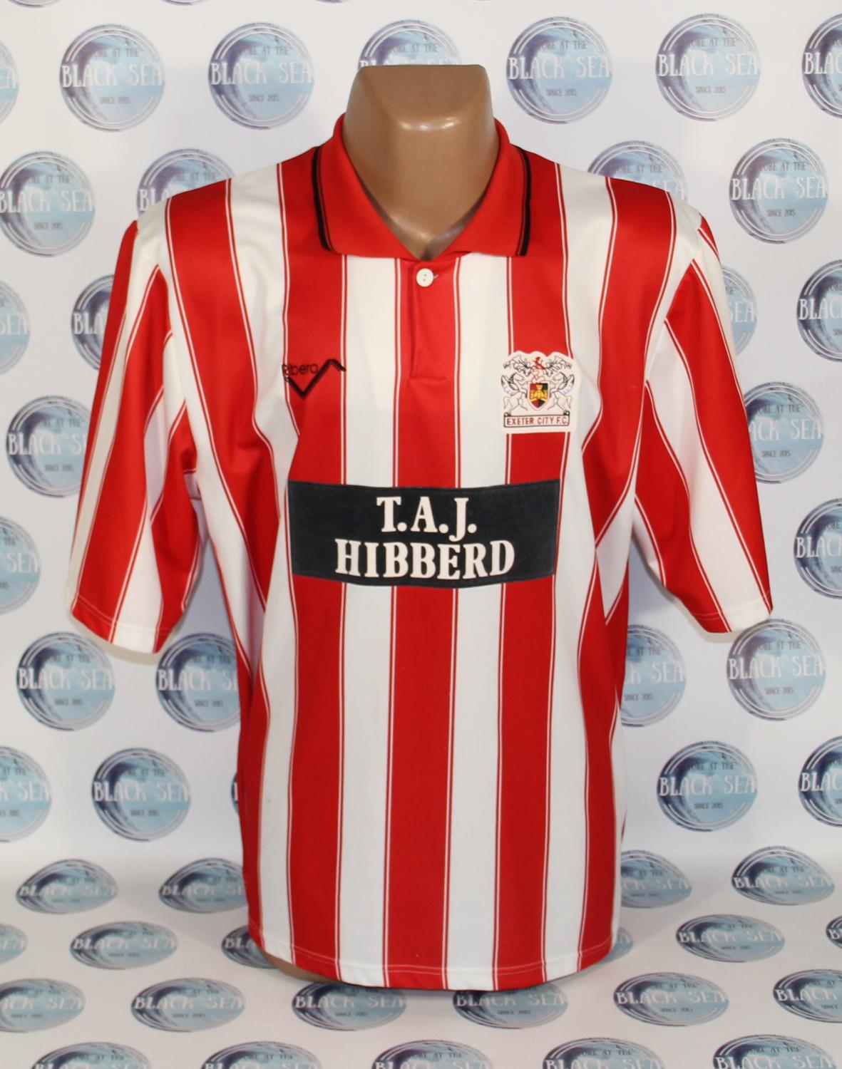 maillot équipe de exeter city domicile 1990-1991 rétro