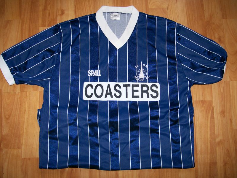 maillot équipe de falkirk fc domicile 1986-1987 rétro