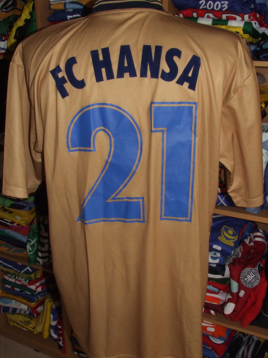 maillot équipe de fc hansa rostock third 2004-2005 rétro