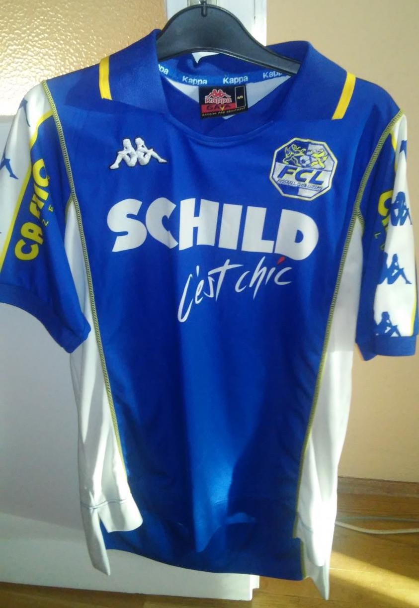 maillot équipe de fc lucerne domicile 2000-2001 rétro