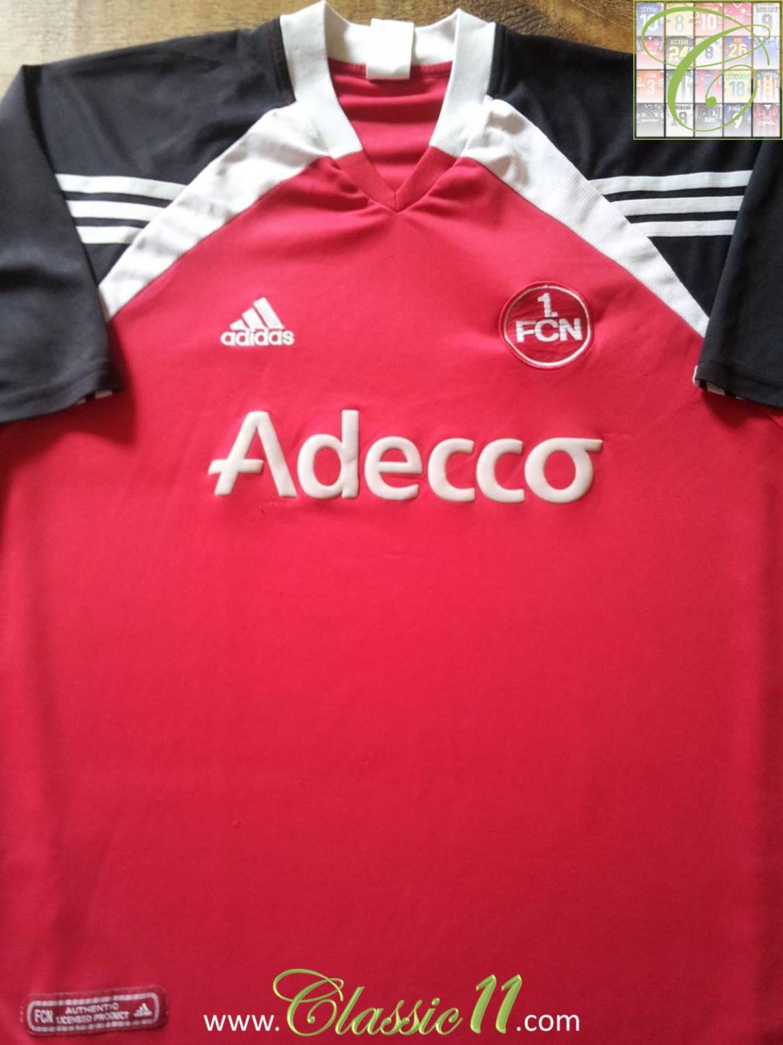 maillot équipe de fc nuremberg domicile 2001-2002 rétro