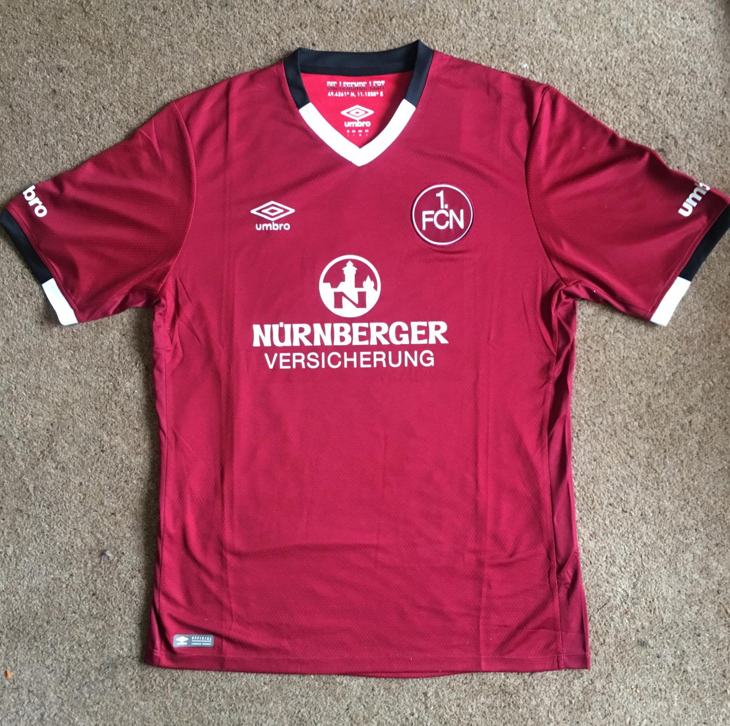 maillot équipe de fc nuremberg domicile 2016-2017 rétro