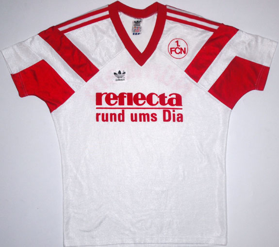 maillot équipe de fc nuremberg exterieur 1990-1991 rétro