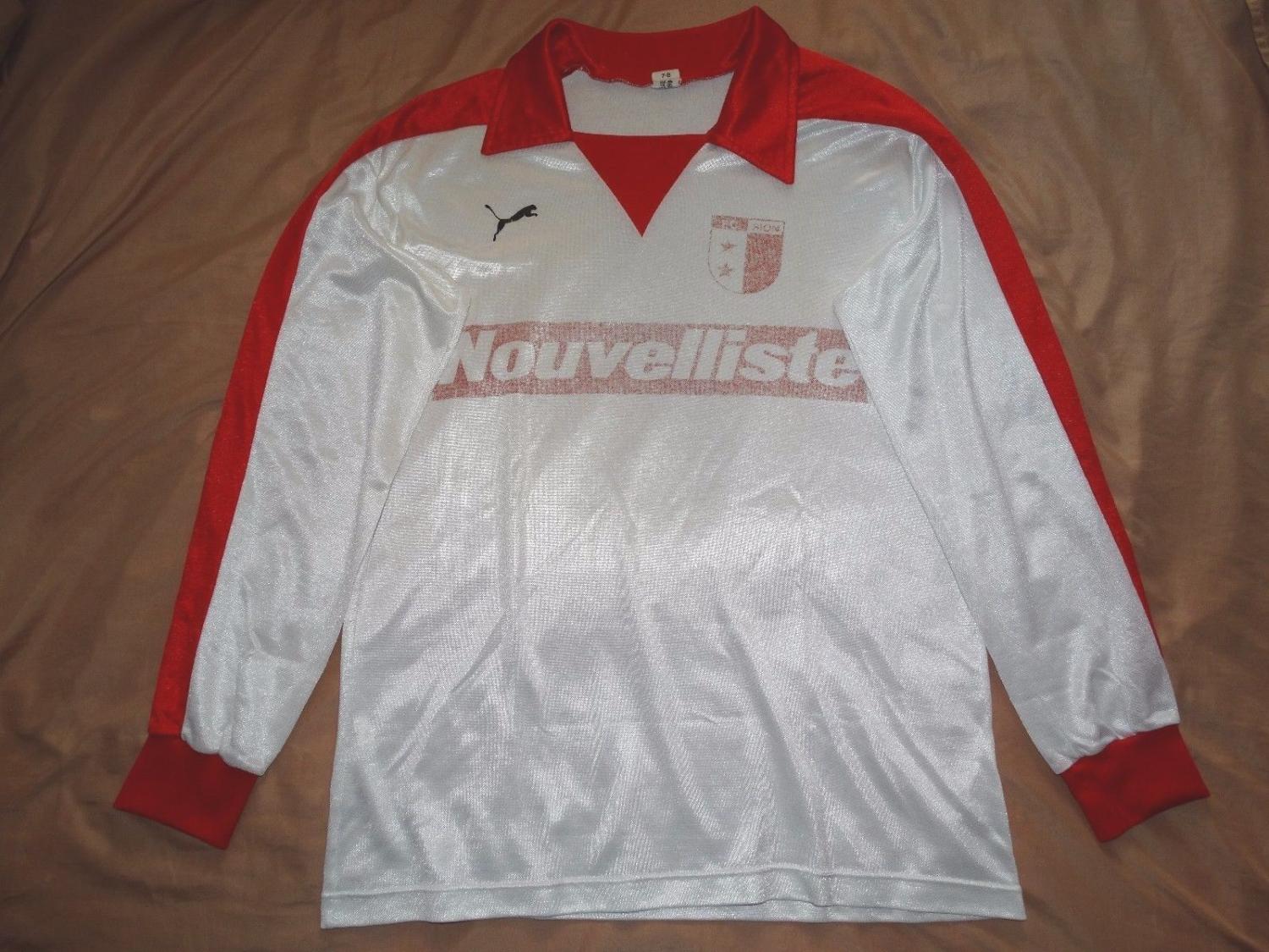 maillot équipe de fc sion domicile 1981-1982 pas cher