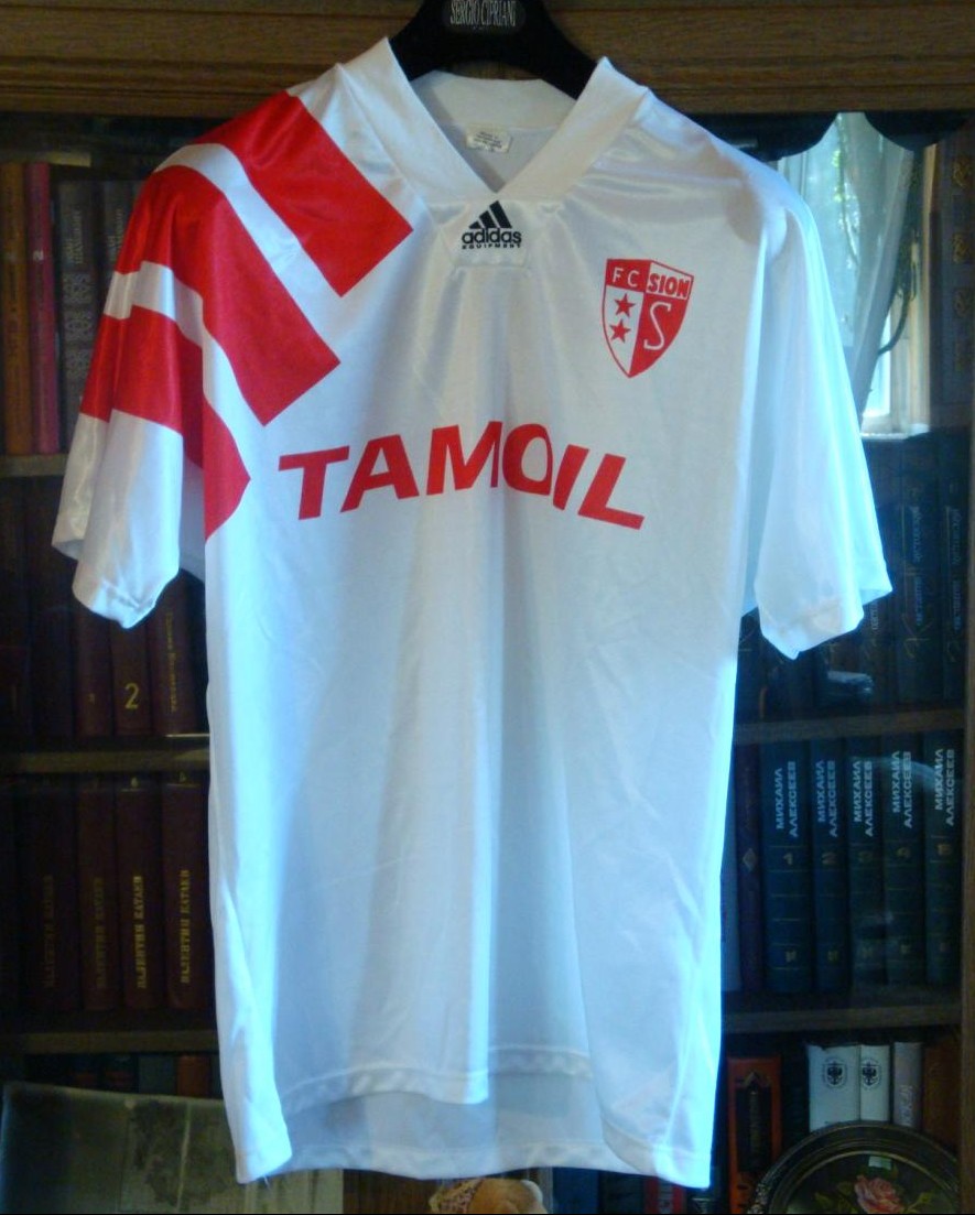 maillot équipe de fc sion domicile 1993-1995 pas cher