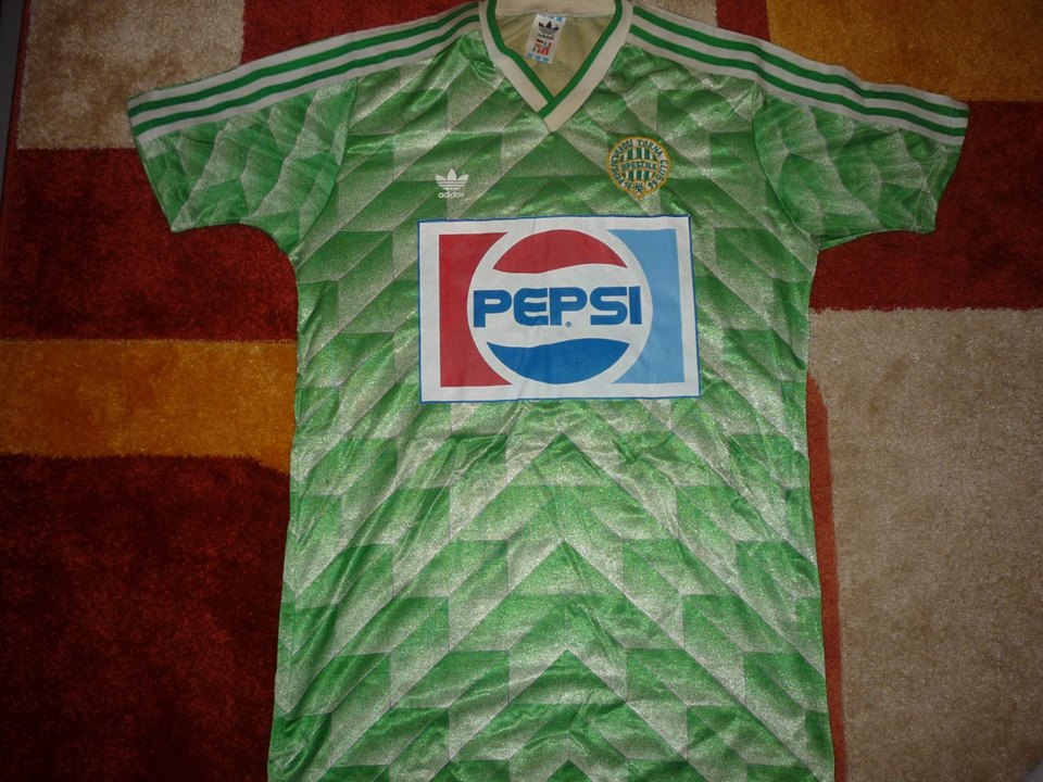 maillot équipe de ferencváros tc domicile 1987-1988 rétro