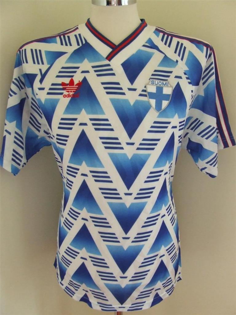 maillot équipe de finlande domicile 1988-1990 rétro