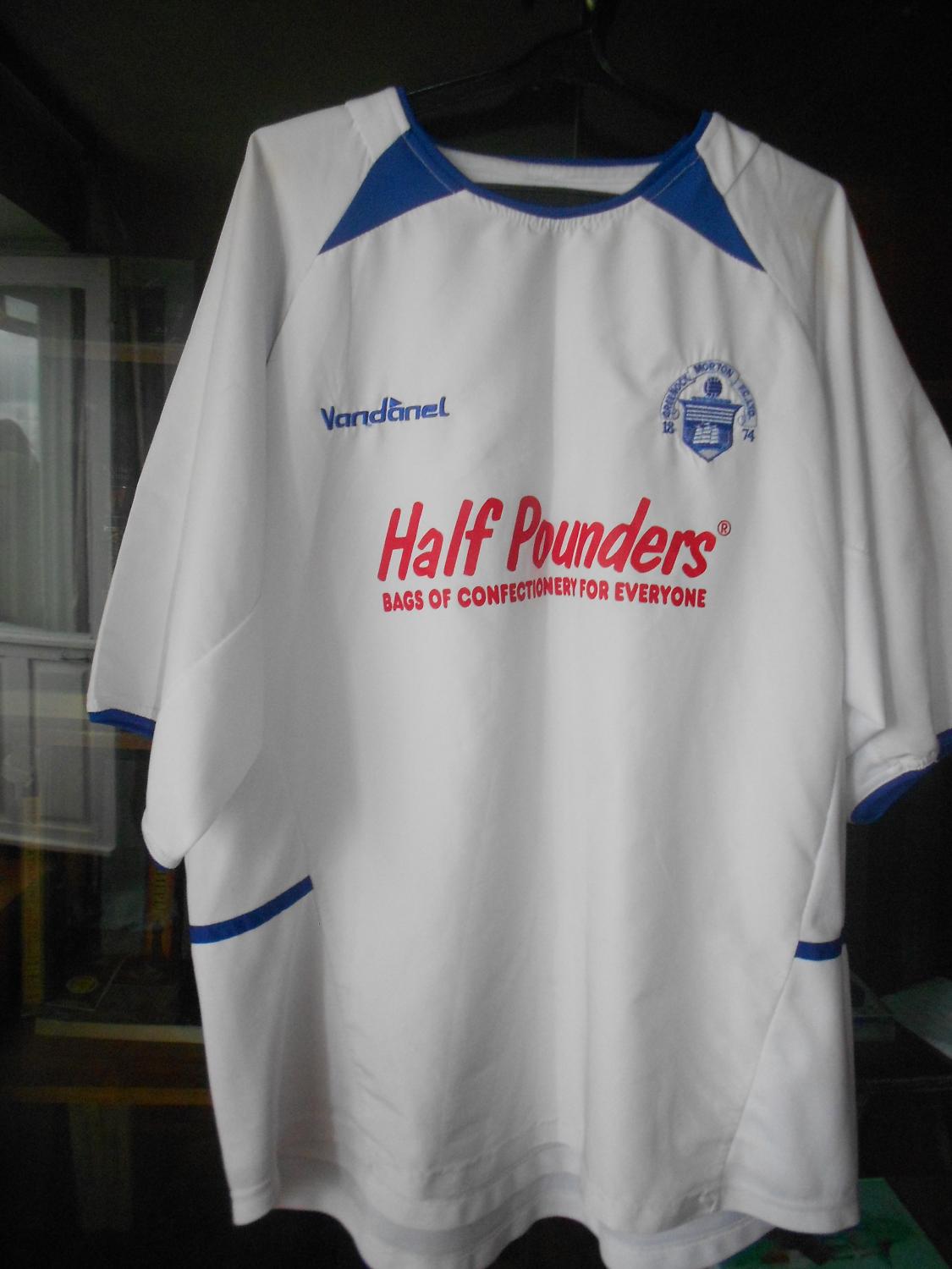 maillot équipe de greenock morton exterieur 2004-2007 pas cher