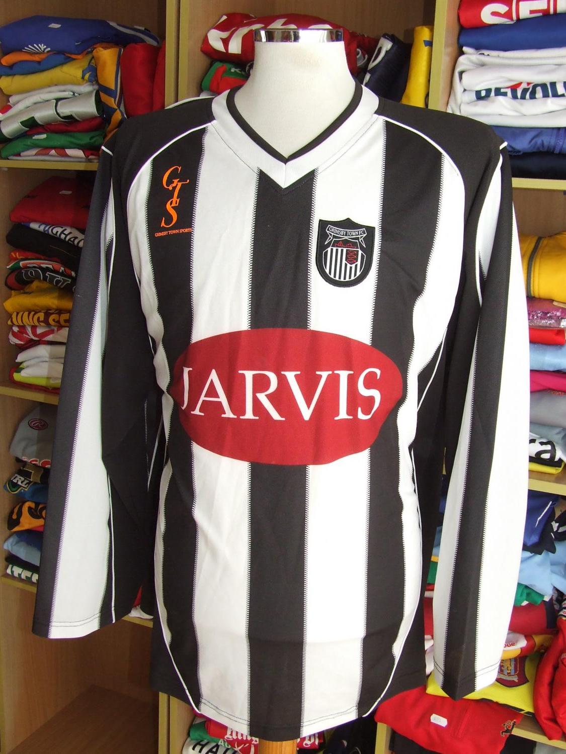 maillot équipe de grimsby town fc domicile 2003-2004 rétro