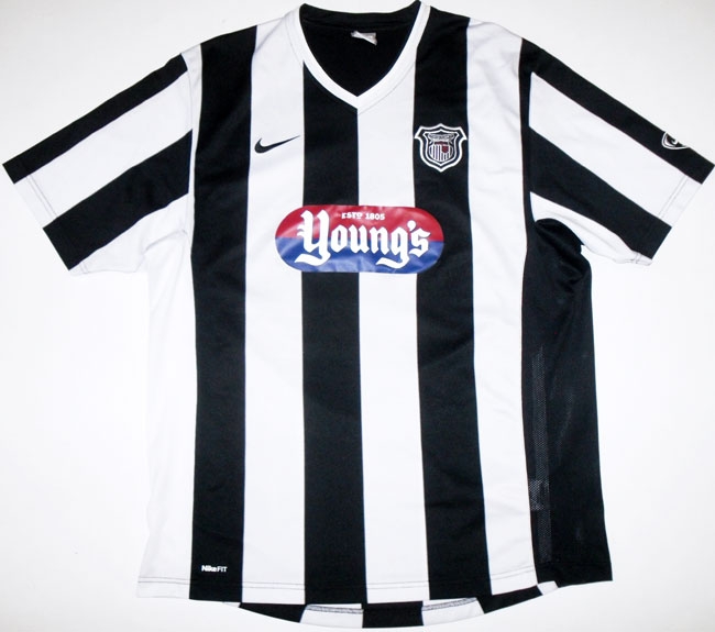 maillot équipe de grimsby town fc domicile 2007-2008 rétro