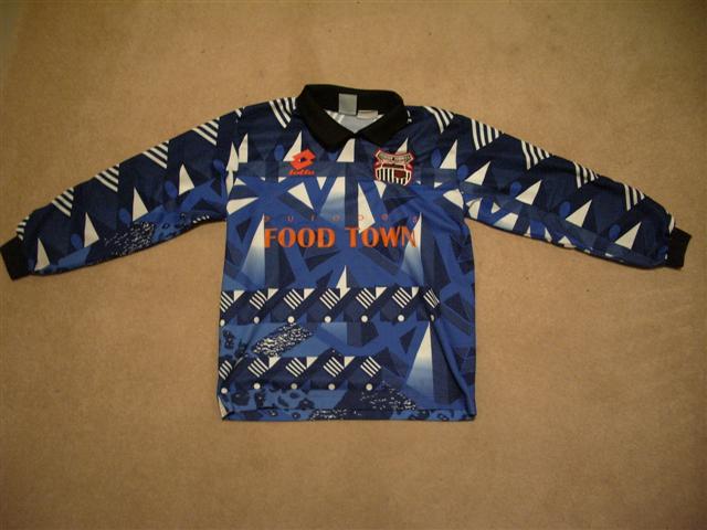 maillot équipe de grimsby town fc gardien 1996-1998 rétro