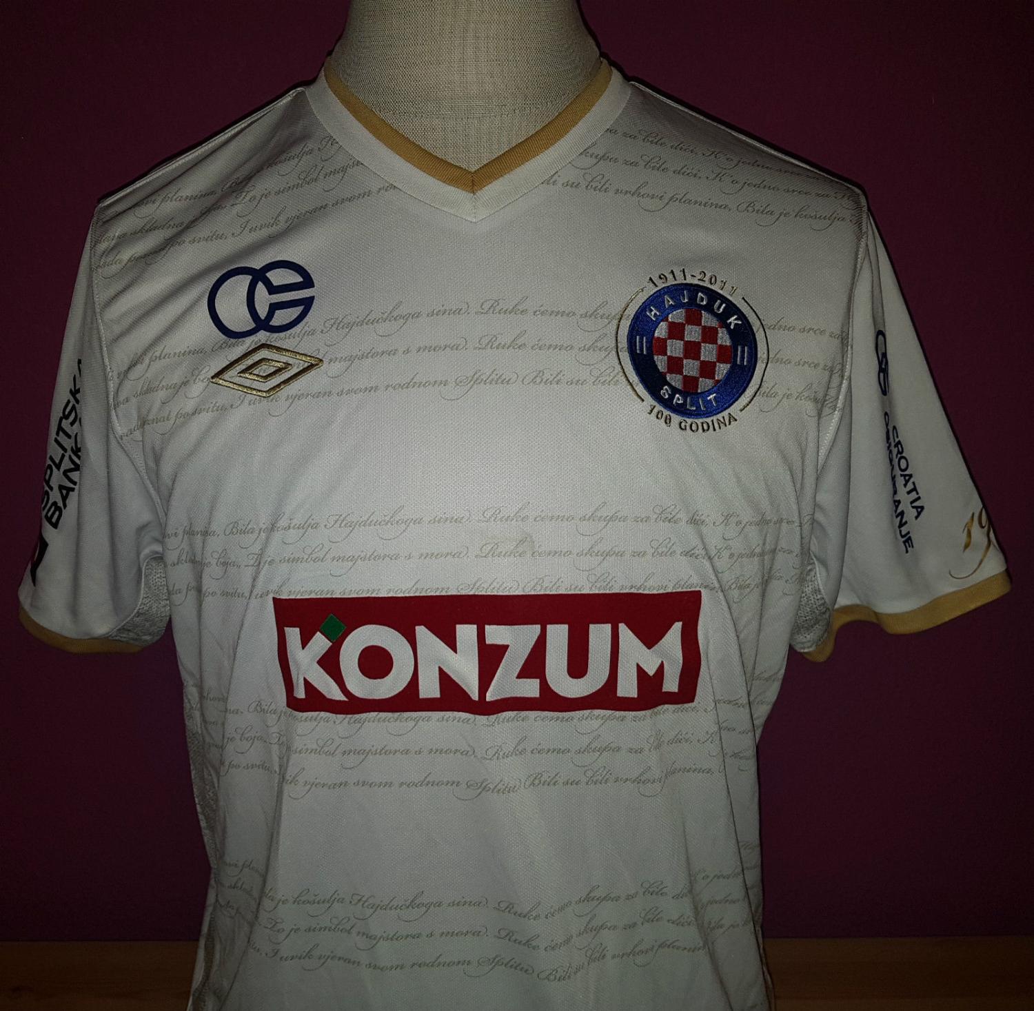 maillot équipe de hajduk split domicile 2011-2012 pas cher