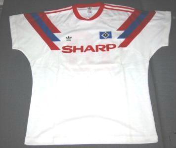 maillot équipe de hambourg sv domicile 1990-1991 pas cher
