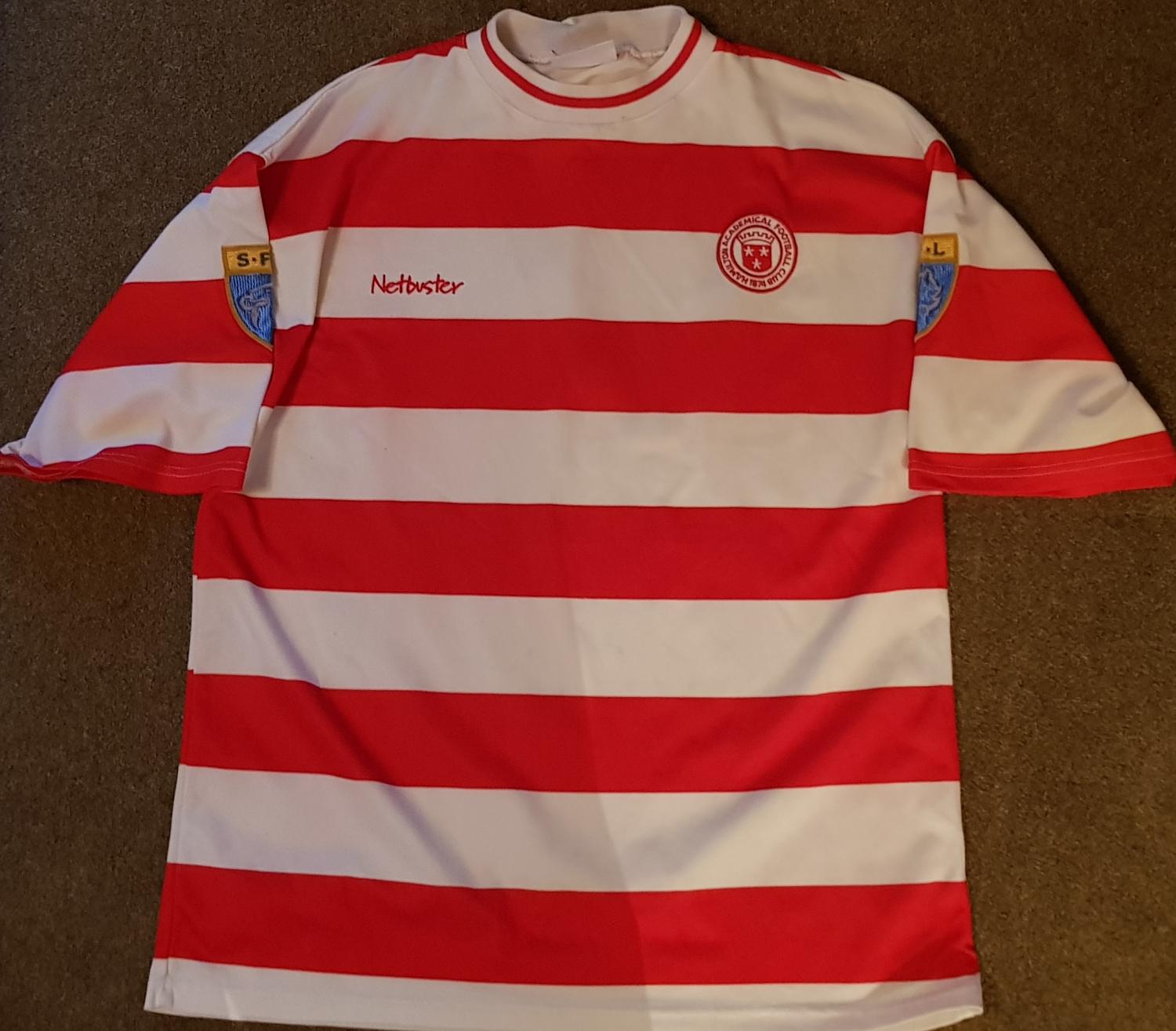 maillot équipe de hamilton academical domicile 1997-1998 rétro