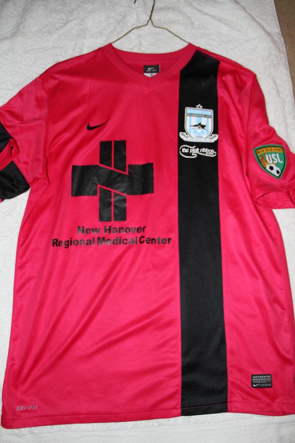 maillot équipe de hammerheads de wilmington particulier 2013 rétro