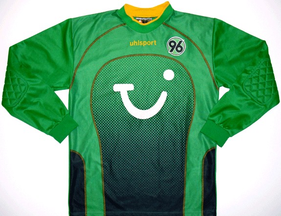 maillot équipe de hannover 96 gardien 2001-2002 pas cher