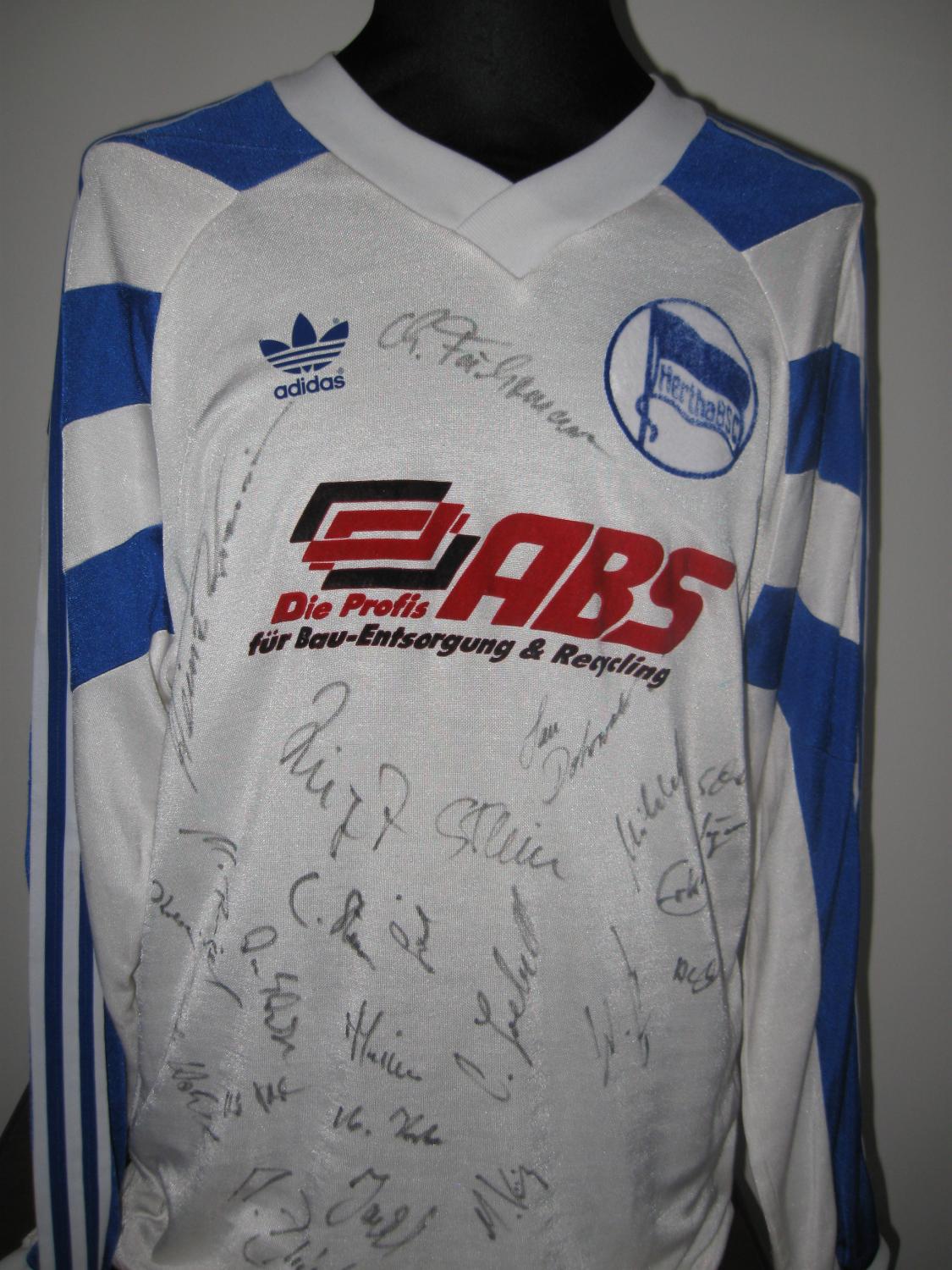 maillot équipe de hertha bsc exterieur 1989-1990 pas cher