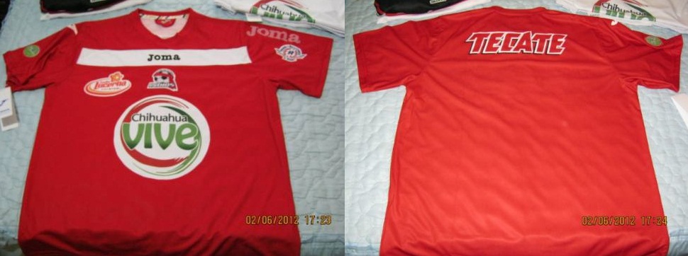 maillot équipe de indios de ciudad juárez domicile 2011-2012 pas cher