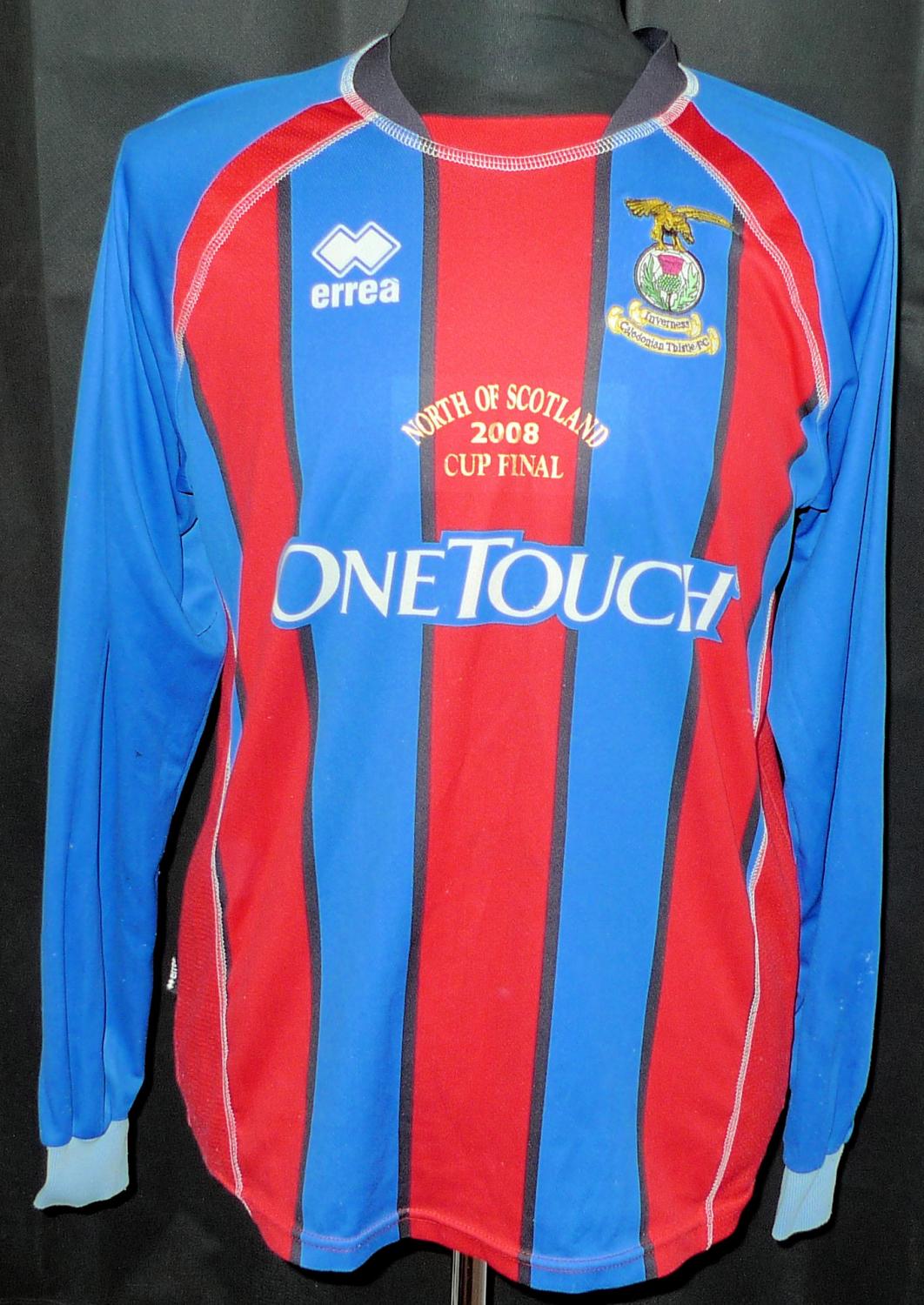 maillot équipe de inverness ct réplique 2008 rétro