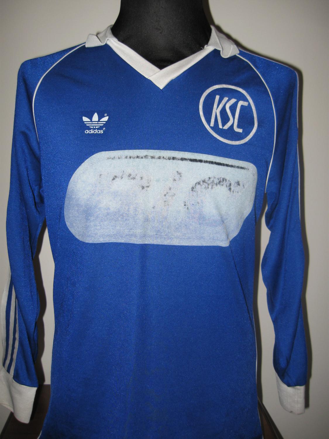 maillot équipe de karlsruher sc domicile 1980-1981 rétro