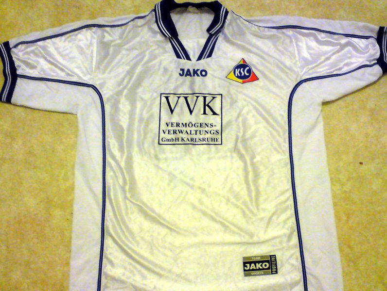 maillot équipe de karlsruher sc particulier 2000-2002 rétro