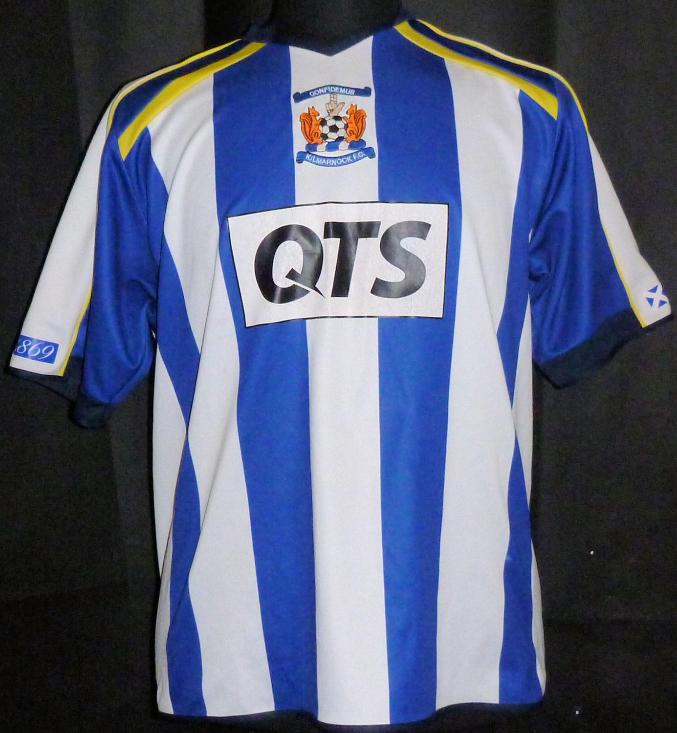 maillot équipe de kilmarnock fc domicile 2012-2013 rétro