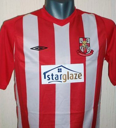 maillot équipe de lincoln city fc domicile 2007-2008 rétro