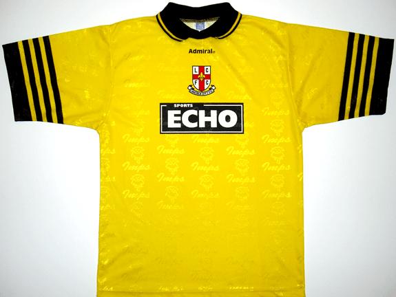 maillot équipe de lincoln city fc exterieur 1997-1998 rétro