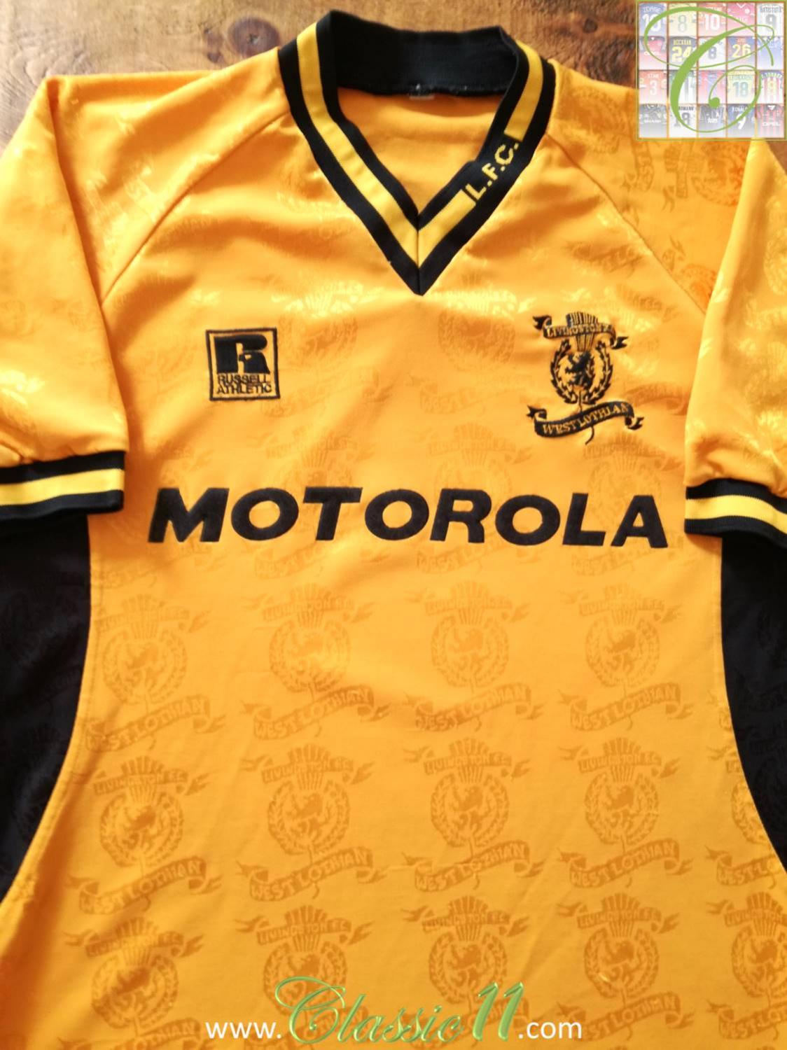 maillot équipe de livingston fc domicile 1999-2000 rétro