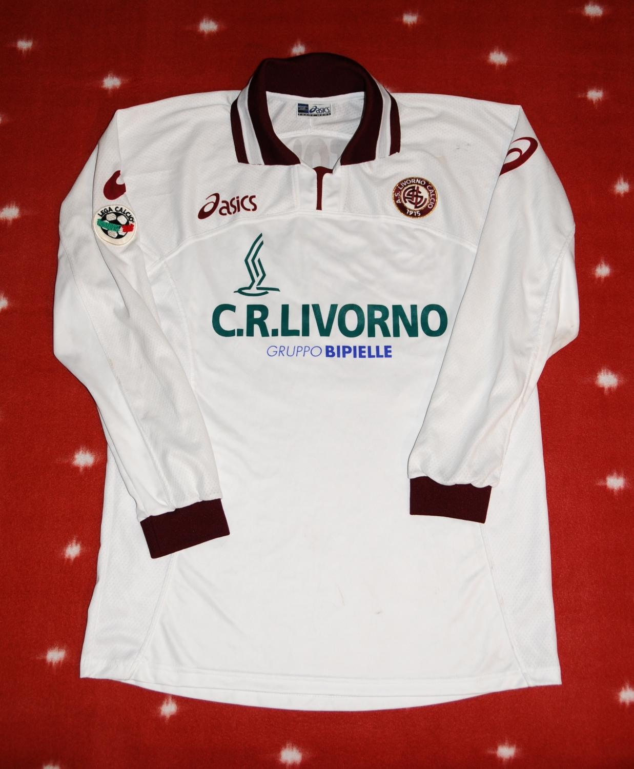 maillot équipe de livourne calcio exterieur 2002-2003 rétro