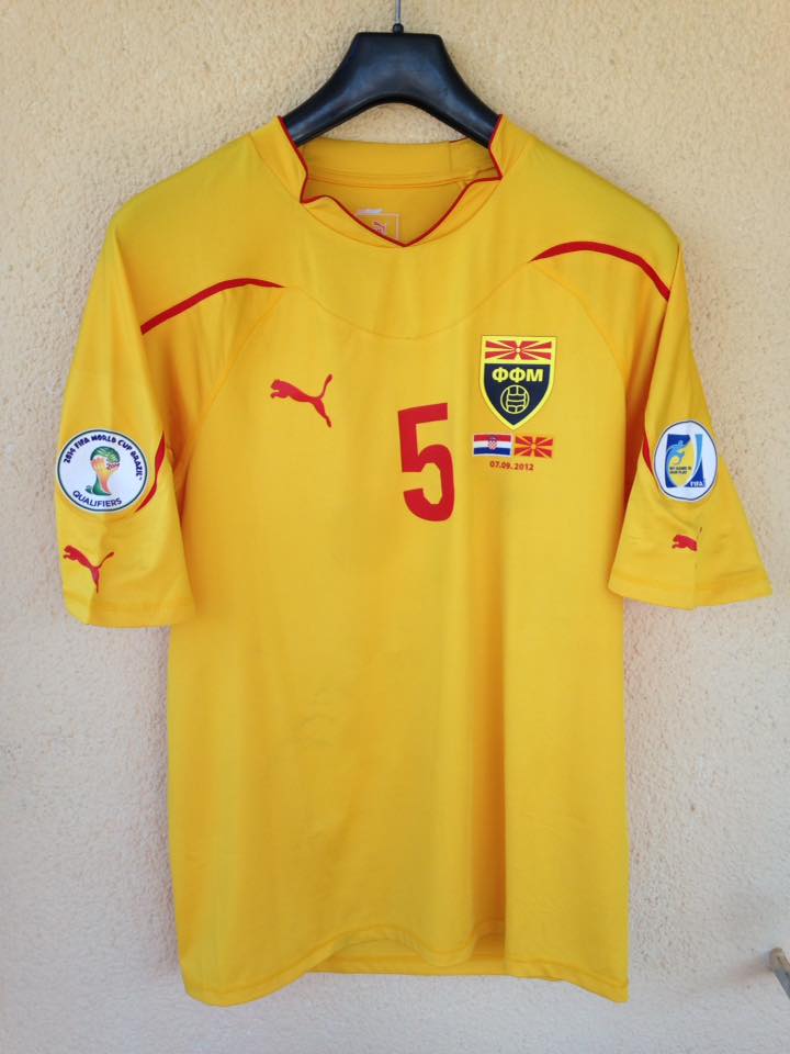 maillot équipe de macédoine du nord exterieur 2012-2013 rétro