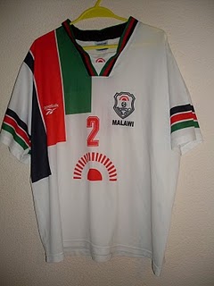 maillot équipe de malawi exterieur 2002 rétro