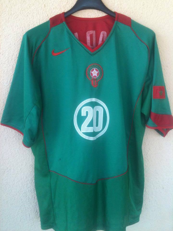 maillot équipe de maroc domicile 2004-2006 rétro