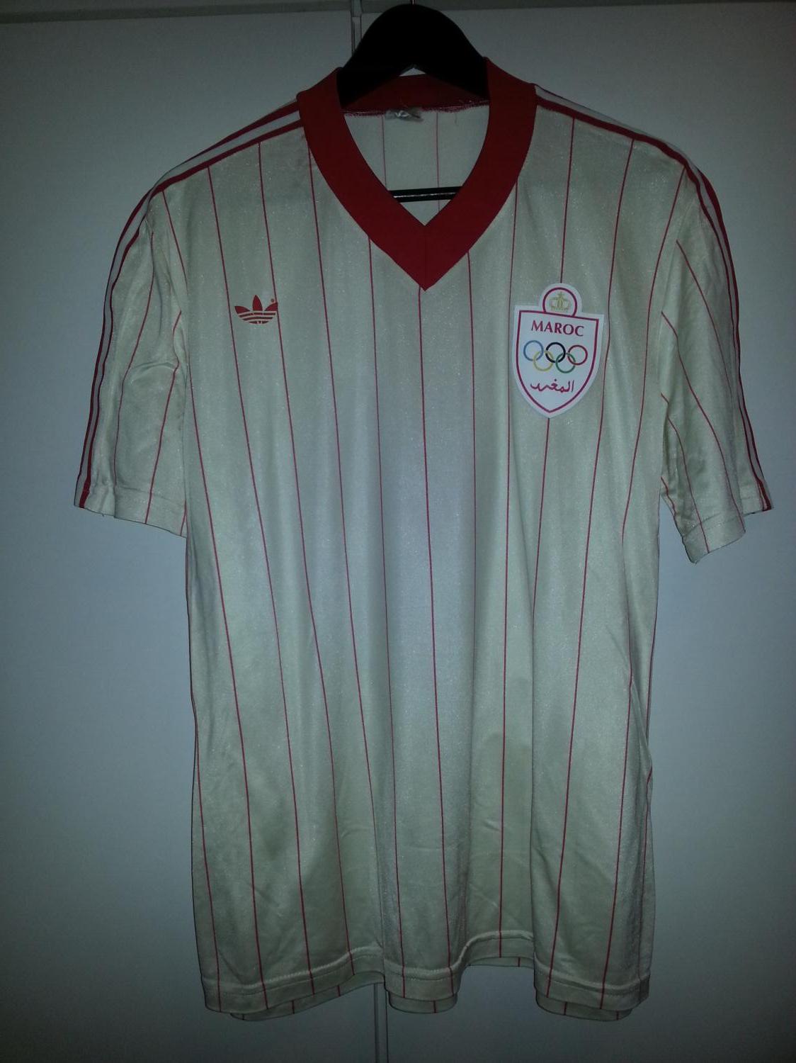 maillot équipe de maroc exterieur 1984-1985 rétro